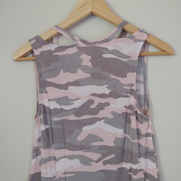 Jo & Co. Camo Tank Top Pink Grey Size Medium - Picture 8 of 11